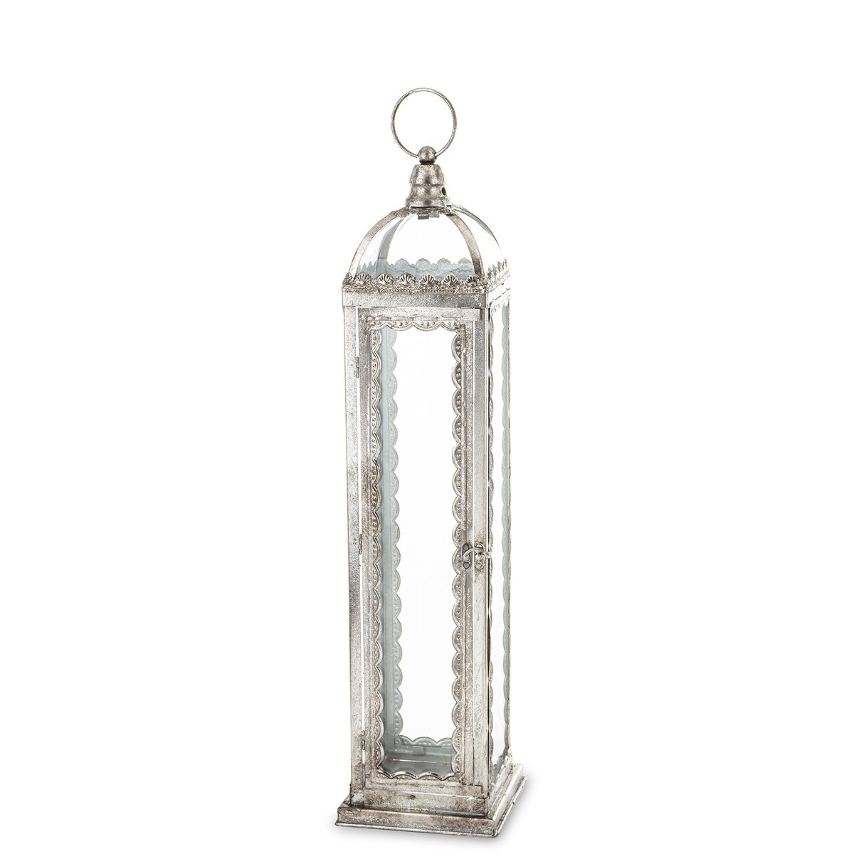 Lampion metalowy ze szkłem Kerala 64 cm