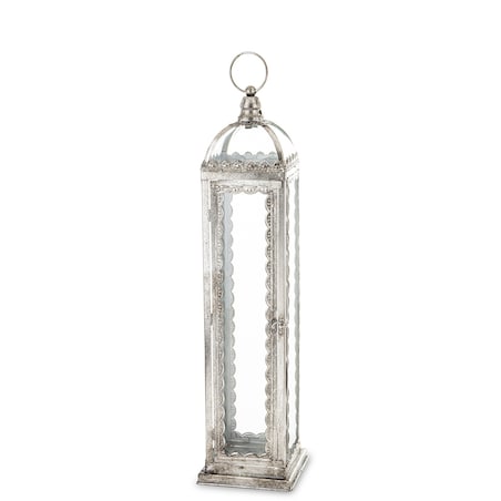 Lampion metalowy ze szkłem Kerala 64 cm