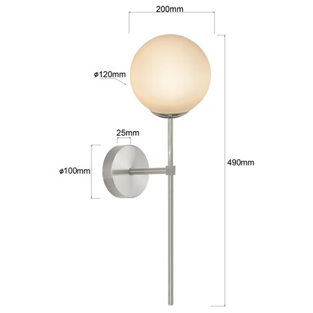 Kinkiet Light Prestige Piruleta chrom 1 x G9 1 szt.