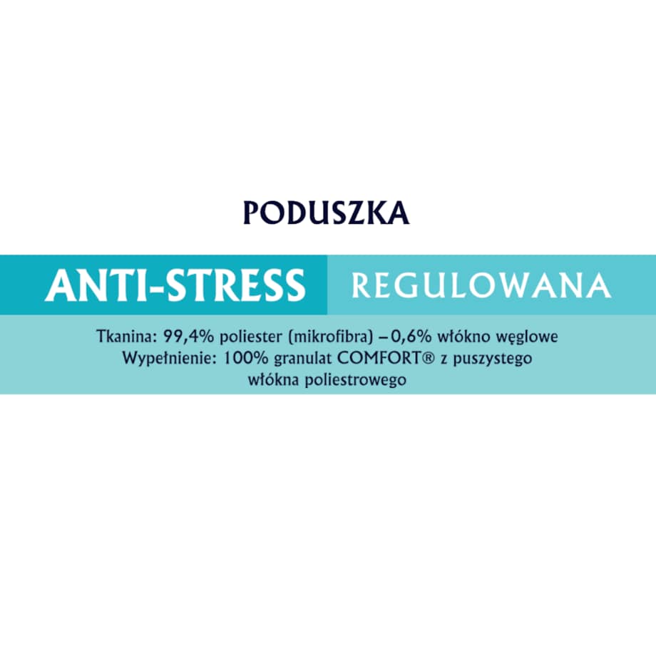Poduszka regulowana 40x60 ANTI-STRESS Senna Home