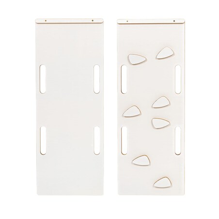 Small Dream Rocker Białe Drewno & Zjeżdżalnia z Beżową Poduszką