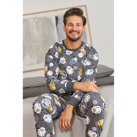 Piżama kolor szary PMB.7109.SHEEP - XL