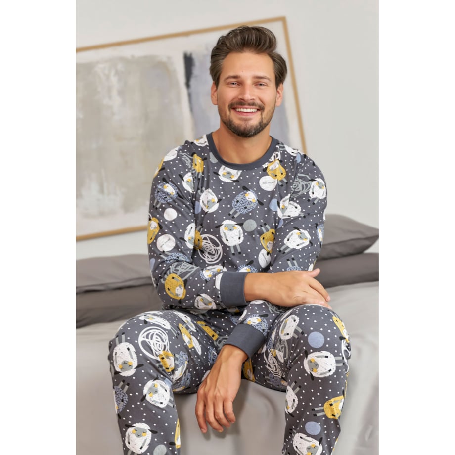 Piżama kolor szary PMB.7109.SHEEP - XL