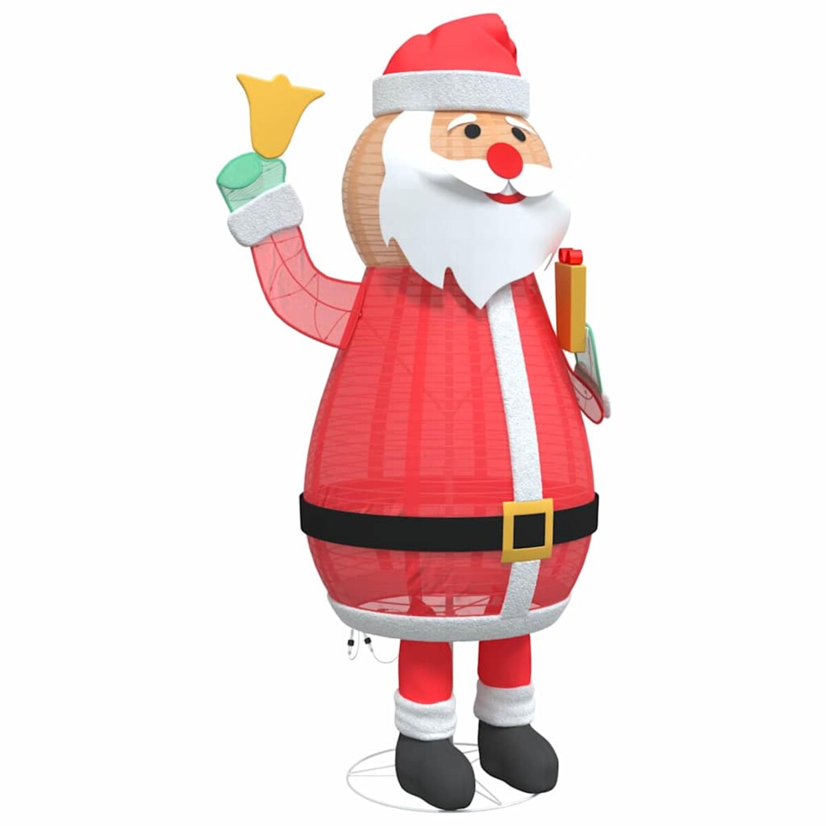 vidaXL Święty Mikołaj na Boże Narodzenie Ciepła biel 100 x 180 cm