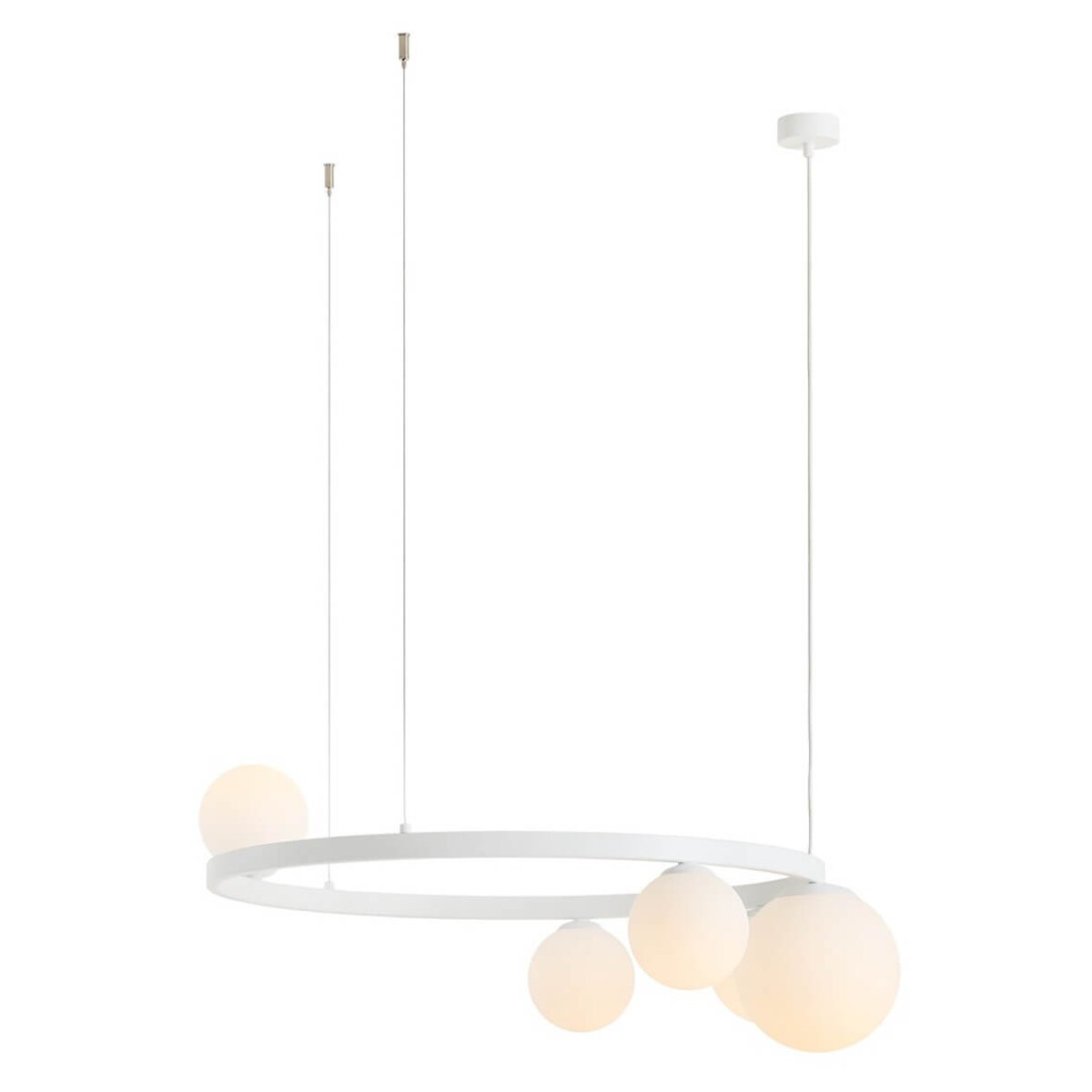 Okrągła lampa zwieszana Garda 1099F_R Aldex molekuły biały