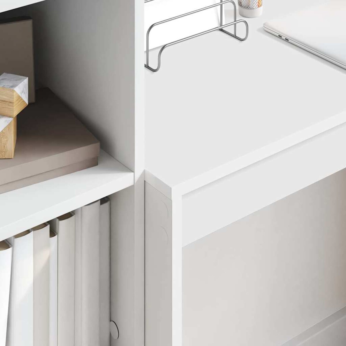 vidaXL Biurko Biały 90 x 40 x 76 cm Materiał drewnopochodny