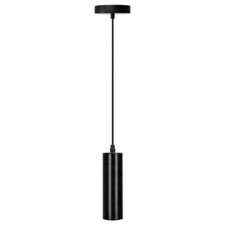 żelazna lampa wisząca czarna gu10