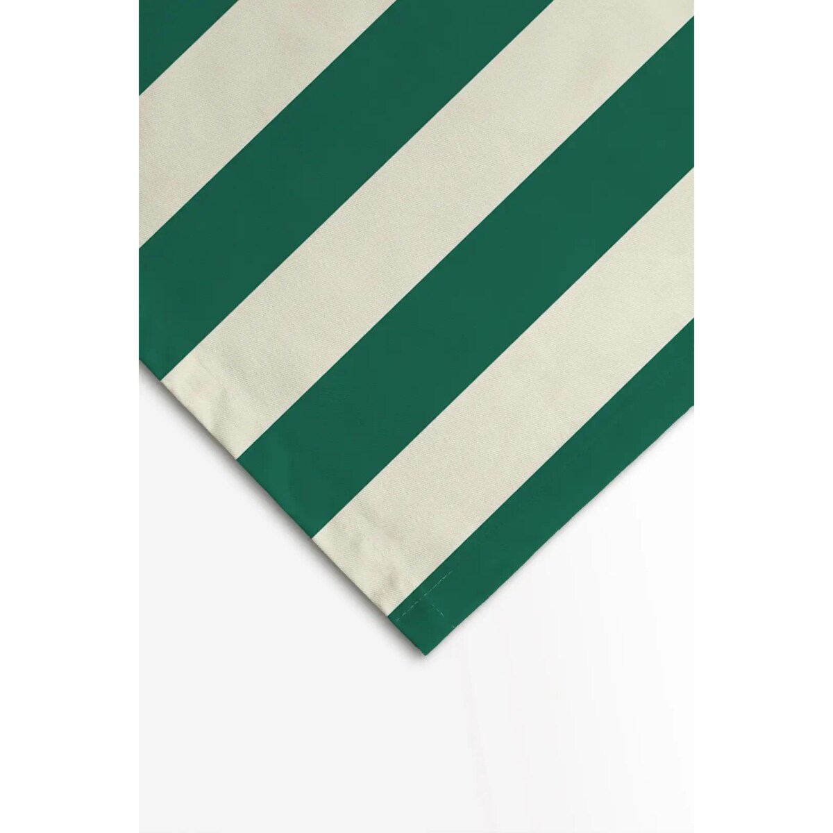 Obrus świąteczny - klasyczne zielone pasy - 100x100