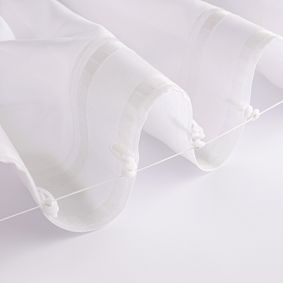 Firana na taśmie wave 300x245 ecru