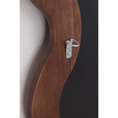 Lustro w falistej ramie z drewna sosnowego Landoi 60x160 cm