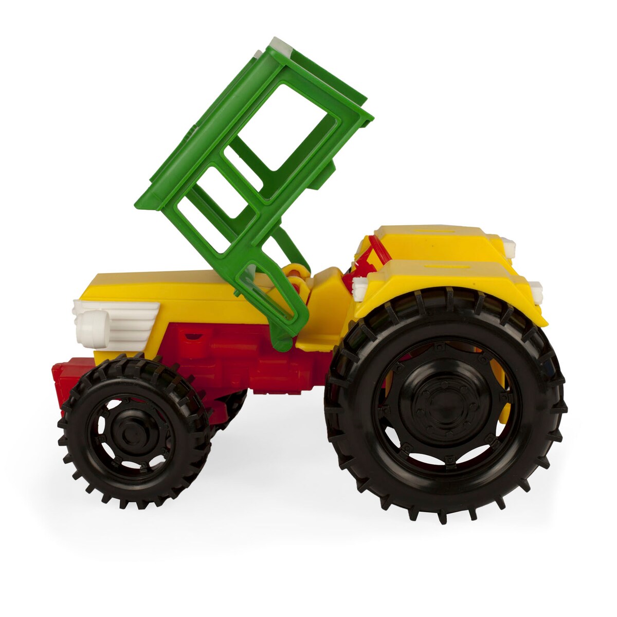 Traktor z przyczepą na konia