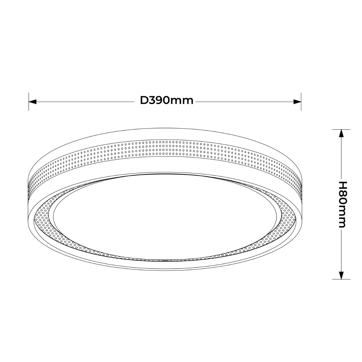 Plafon Light Prestige Ronda czarny LED CCT 3000K/4000K/6000K (regulowana) 1 szt.