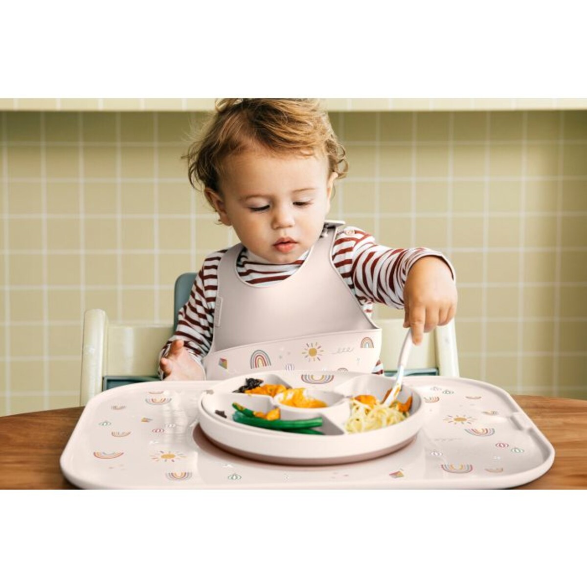 Taca dla dzieci do serwowania i nauki jedzenia Mio Little Farm 108035065399