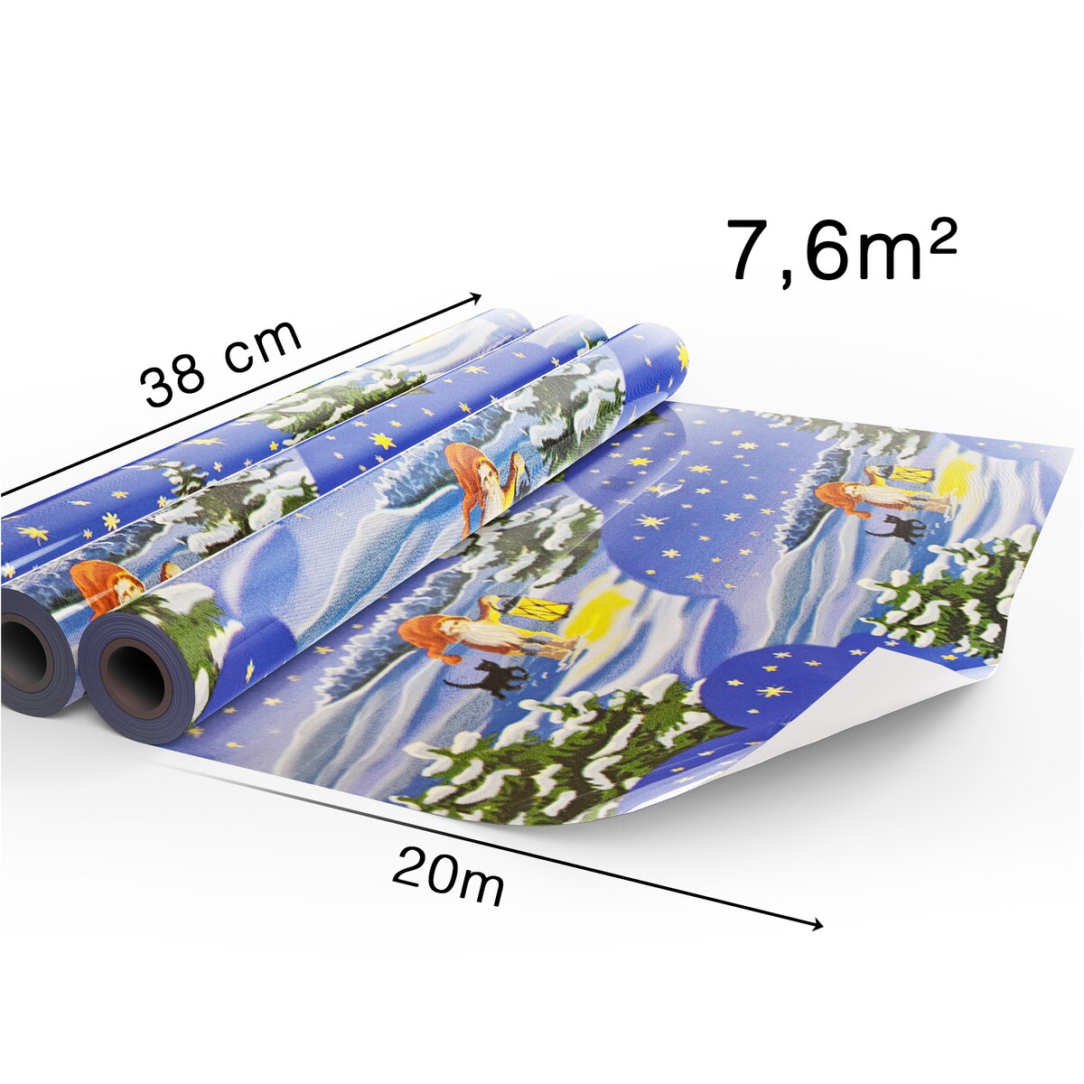 Papier do pakowania prezentów 20 METRÓW MEGAROLKA Świąteczny Do Paczek Ozdobny