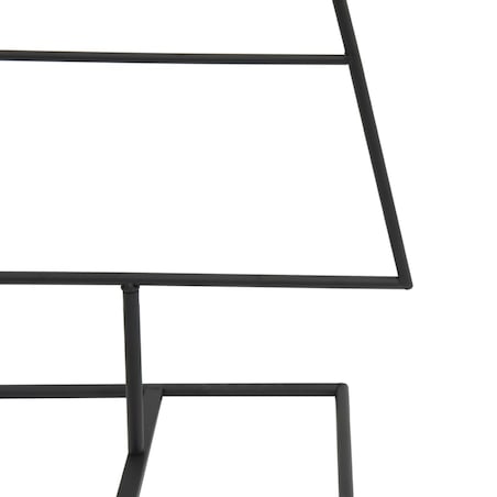 vidaXL Metalowa choinka świąteczna, do dekoracji, czarna, 90 cm