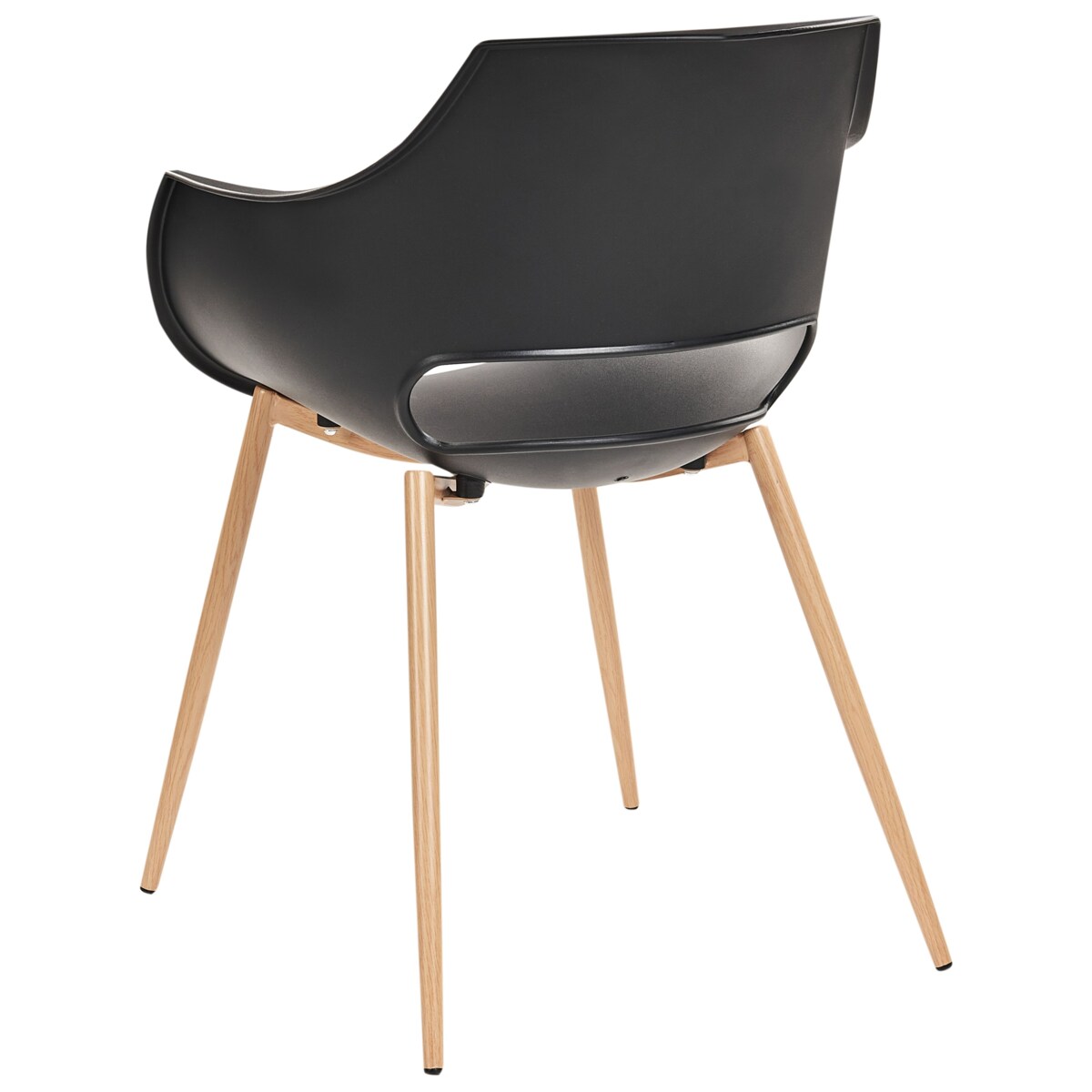 Zestaw 4 krzeseł MILLERS Czarny