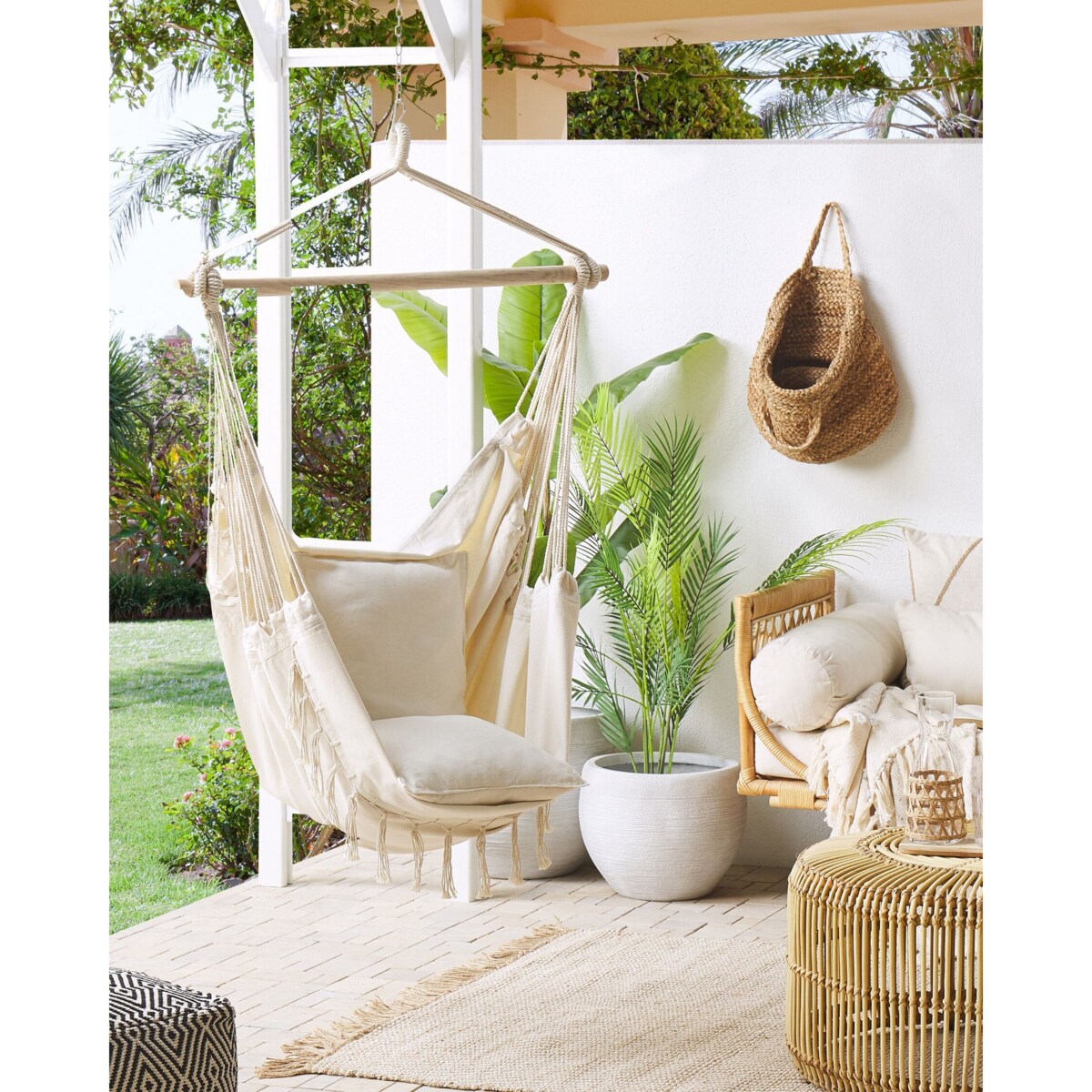 Fotel wiszący BONEA Bawełna Beżowy