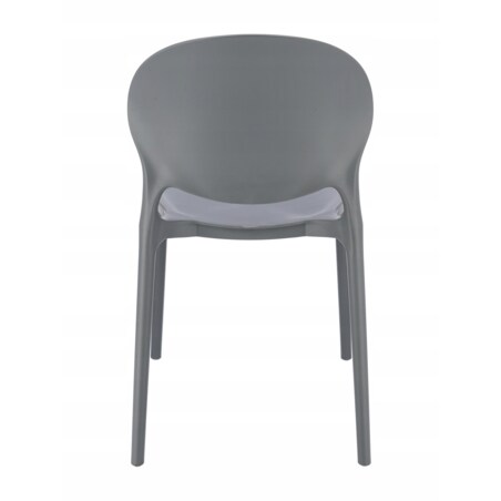 4 x Krzesło ogrodowe JUSTIN wygodne szare