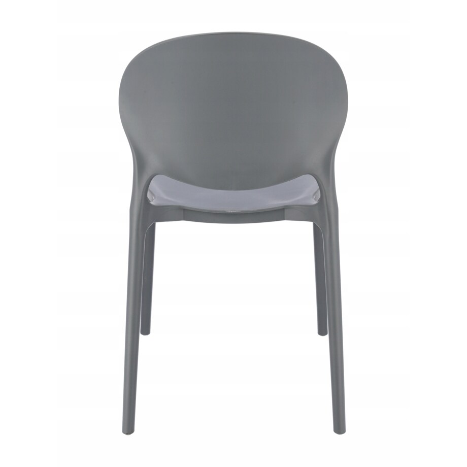 4 x Krzesło ogrodowe JUSTIN wygodne szare