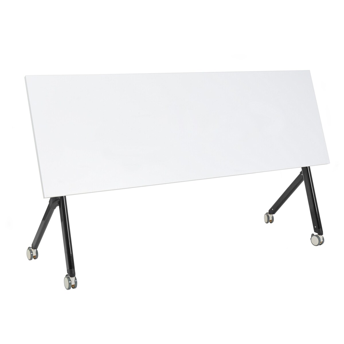 Składane biurko BENDI Biały 180 cm 60 cm Z kółkami