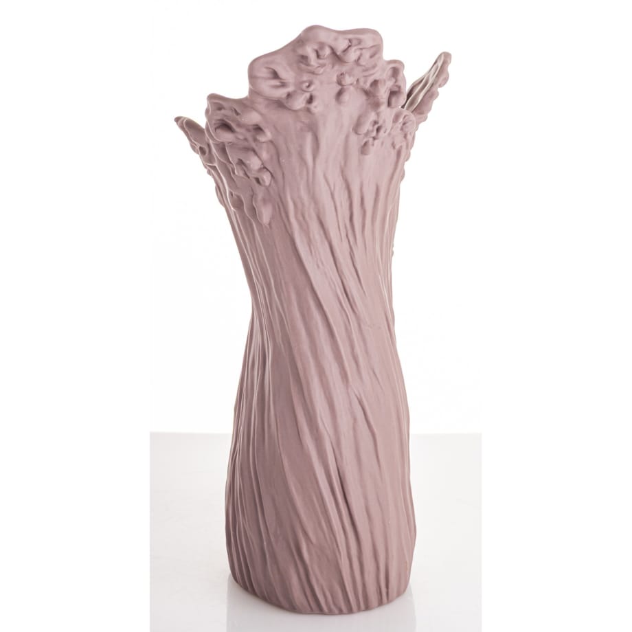 Wazon porcelanowy 34,5x17x17 cm PIEGATO różowy
