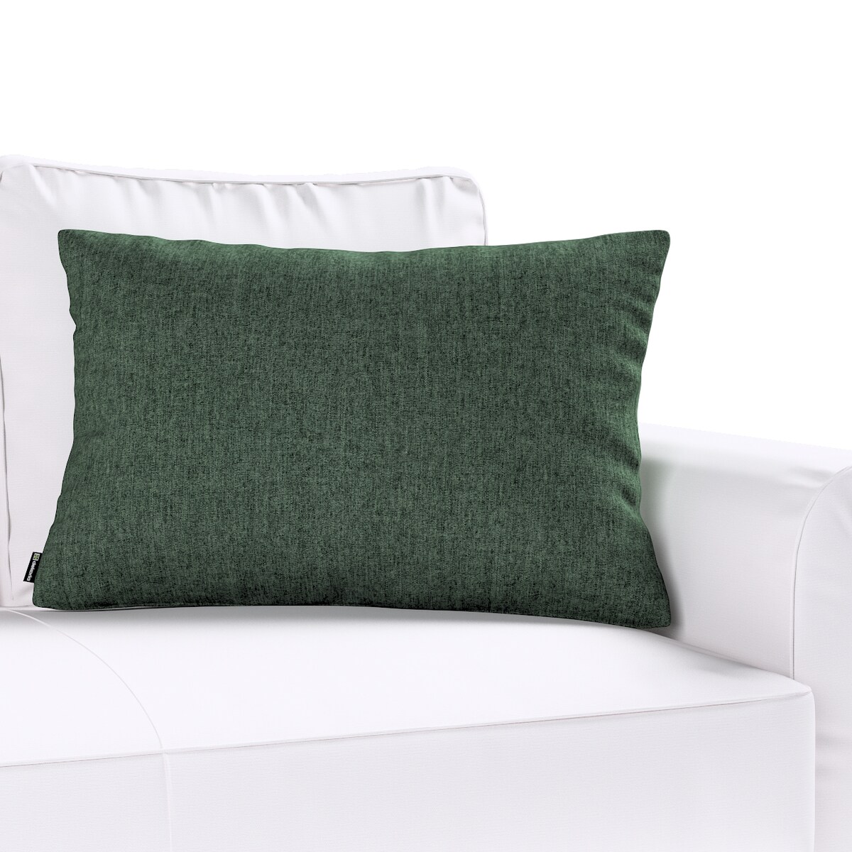 Poszewka Kinga na poduszkę prostokątną 60x40 leśna zieleń szenil