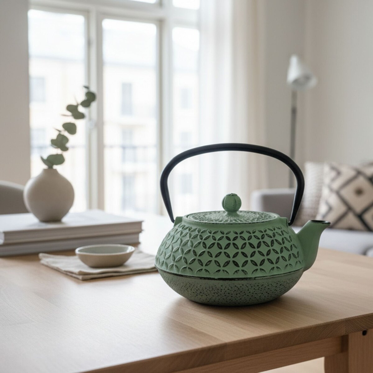 Czajnik żeliwny z zaparzaczem SABI, 1000 ml