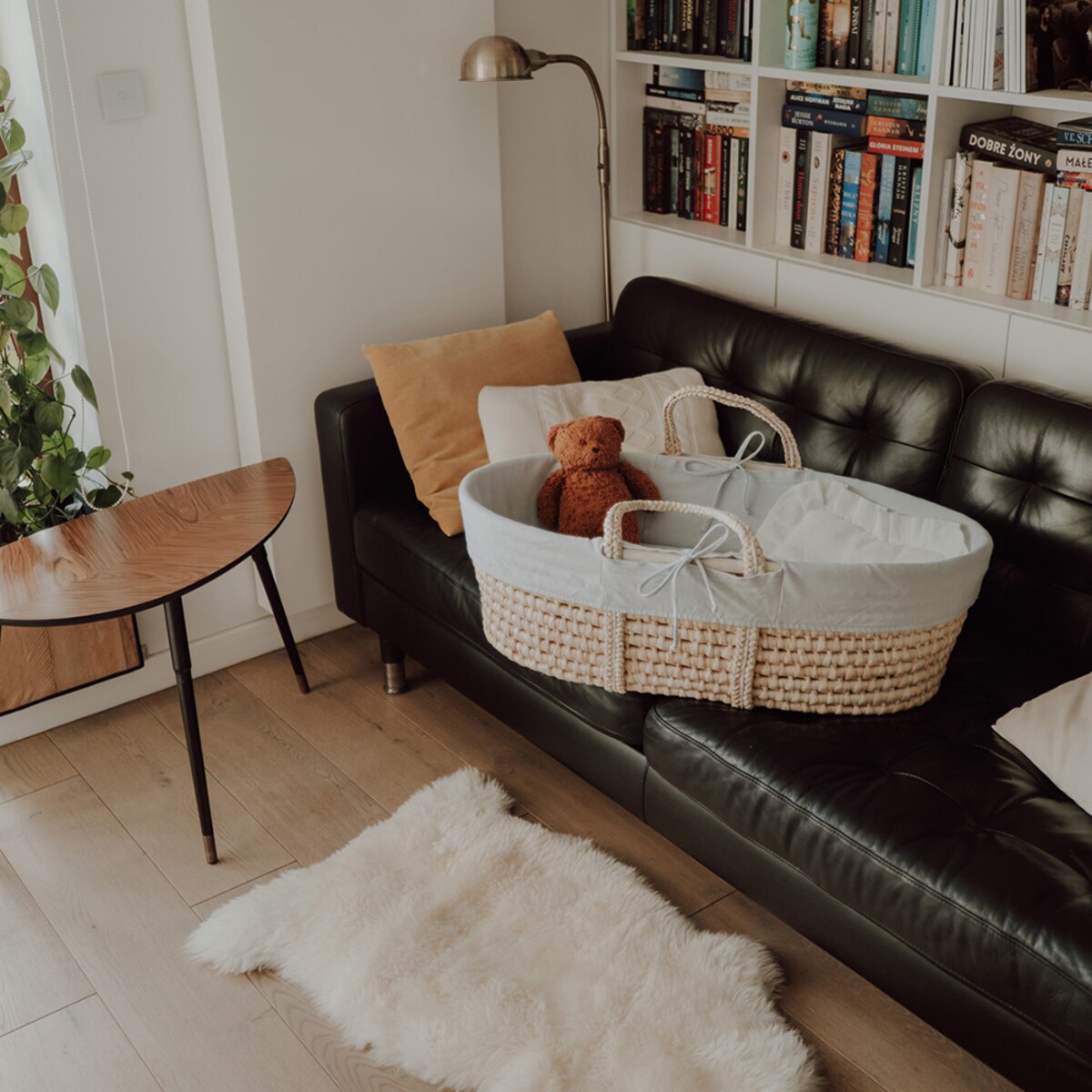 Pokrowiec na kosz Mojżesza - Pokrowiec - Szary