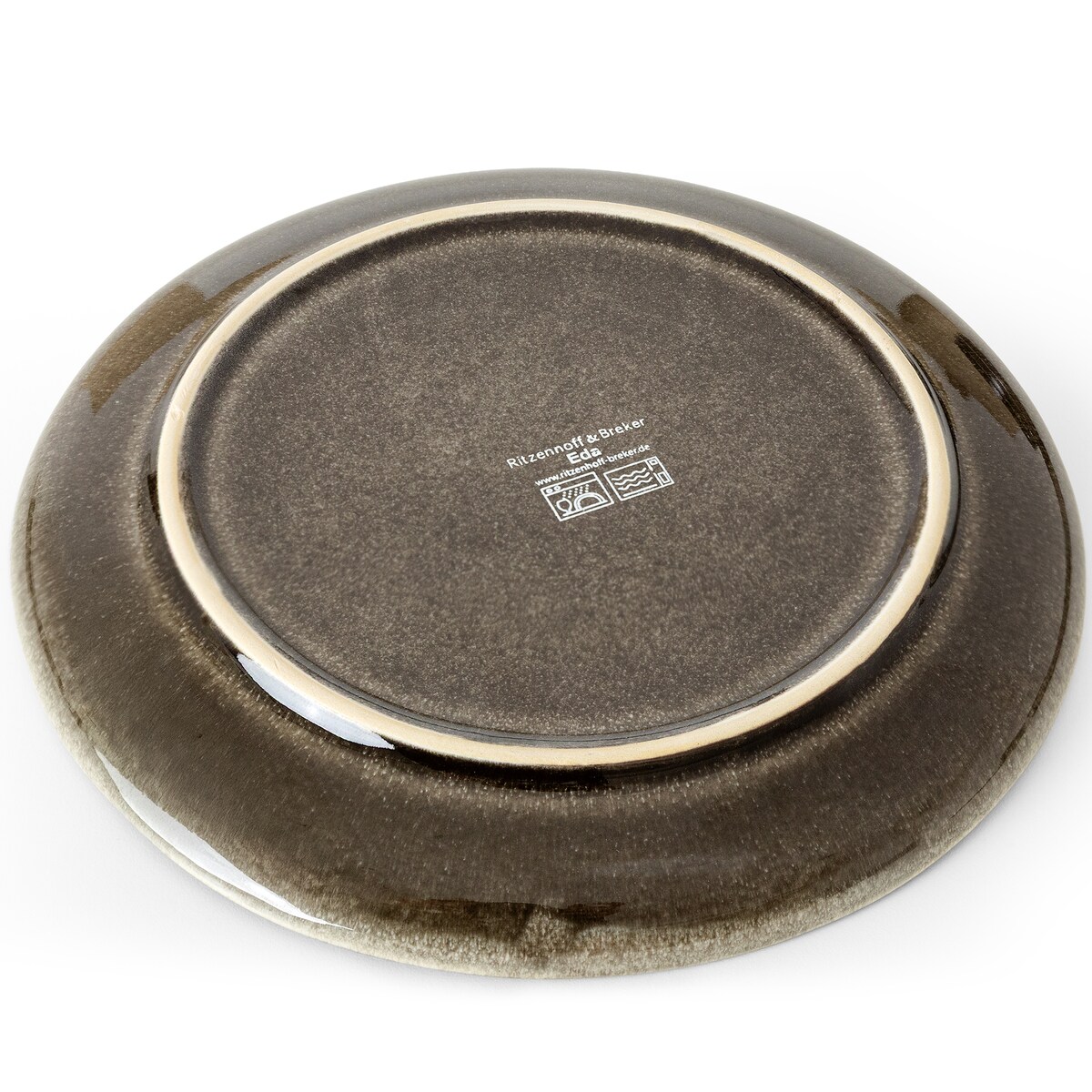 EDA Zestaw obiadowy 6 os. (30 el.), brązowy/szary/beżowy