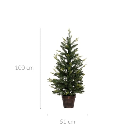 Sztuczna choinka w doniczce, 100 cm