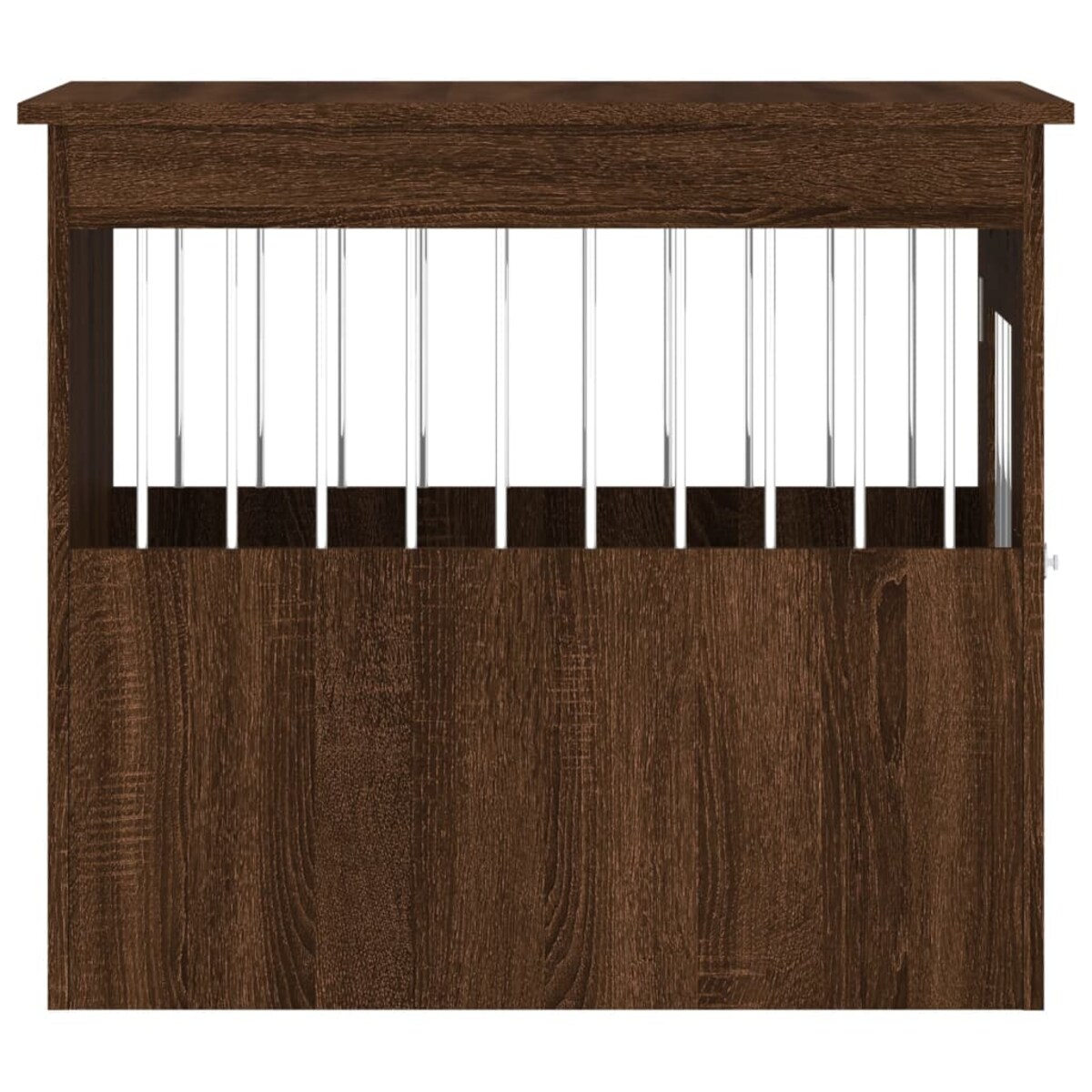 vidaXL Kojec dla psa, brązowy dąb, 55x75x65cm, materiał drewnopochodny