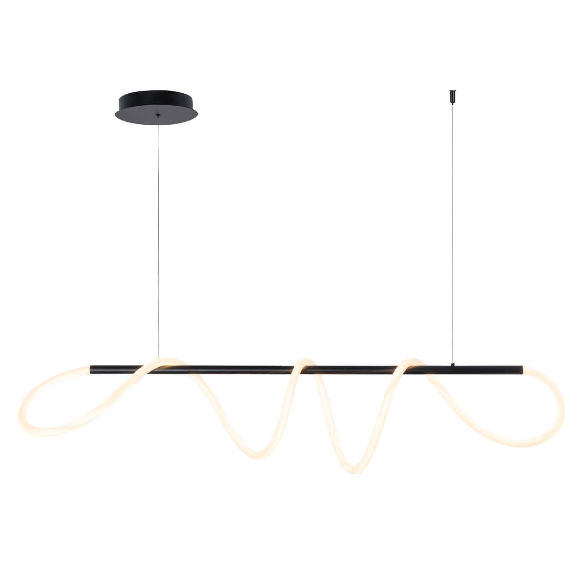 Wisząca lampa ledowa Balbo 20006PM-BK Zumaline 45W 3000K-6000K metalowa czarna