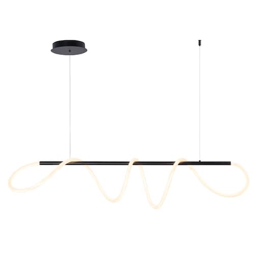 Wisząca lampa ledowa Balbo 20006PM-BK Zumaline 45W 3000K-6000K metalowa czarna
