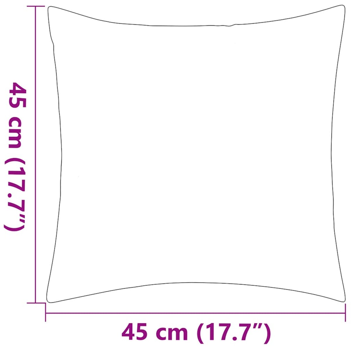 vidaXL Poduszki na zewnątrz, 2 szt., w paski, 45x45 cm, granatowe