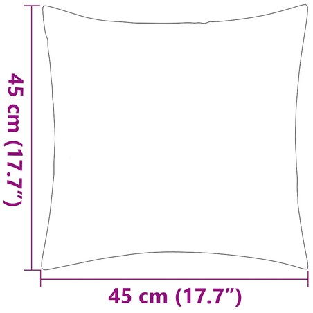 vidaXL Poduszki na zewnątrz, 2 szt., w paski, 45x45 cm, granatowe
