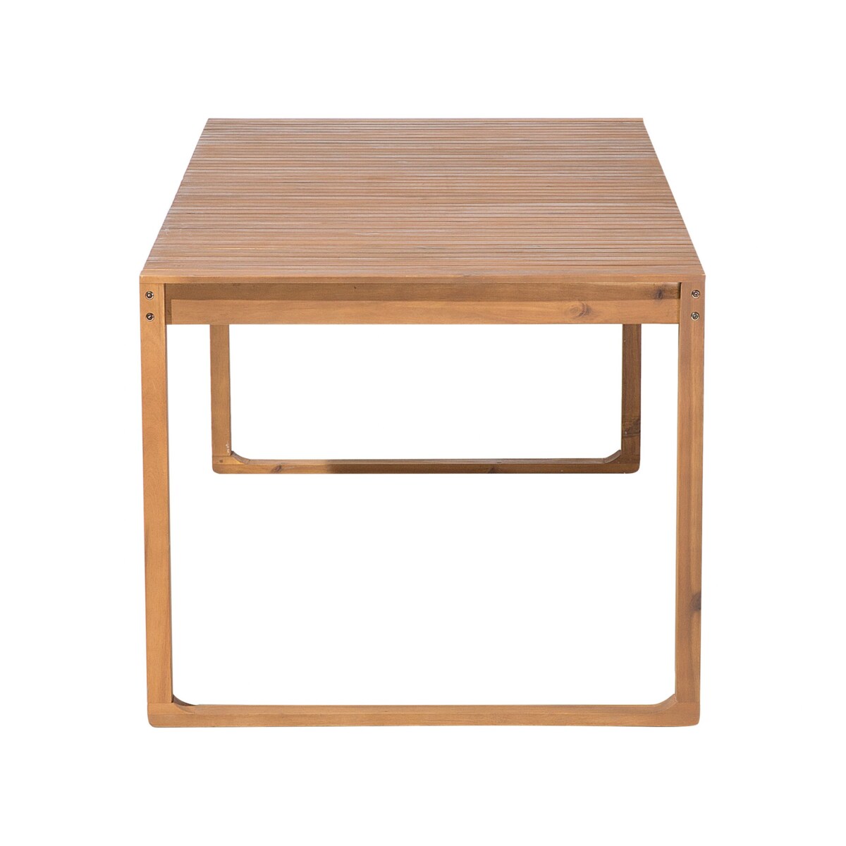 Zestaw ogrodowy akacjowy stół i 6 krzeseł jasne drewno SASSARI