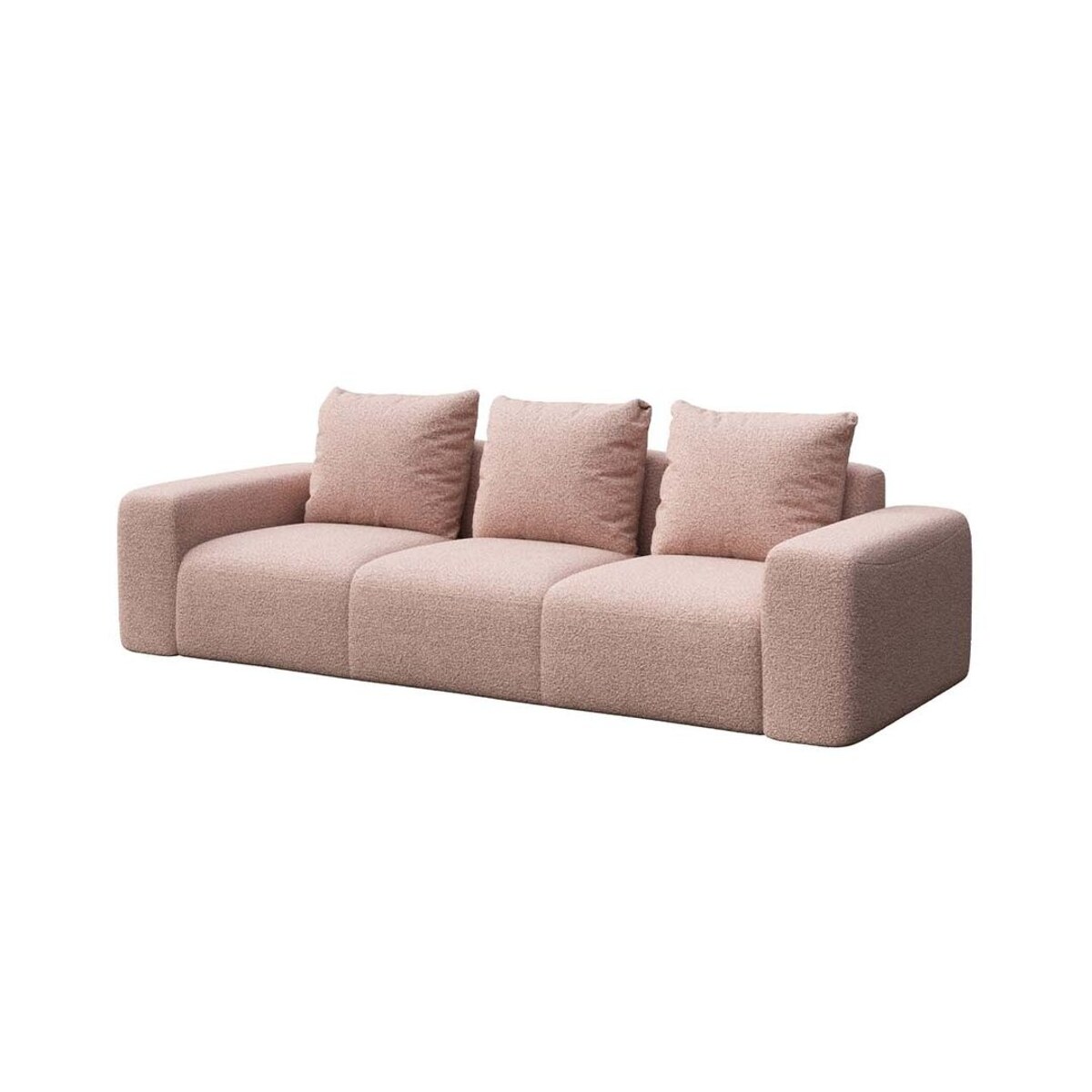 Monce Sofa 3 osobowa pastelowy różowa