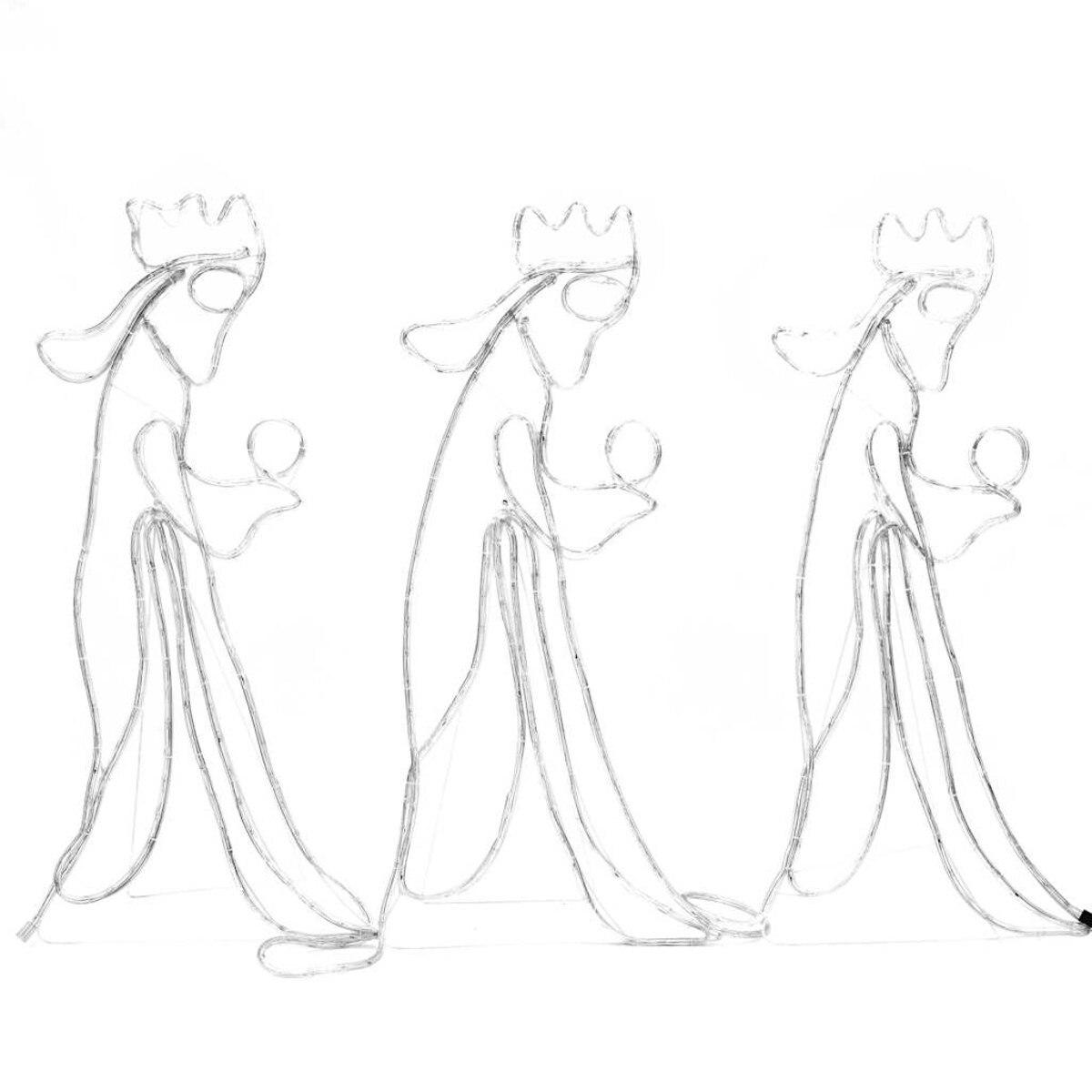 vidaXL Świąteczna dekoracja świetlna Trzej Królowie, 504 LED