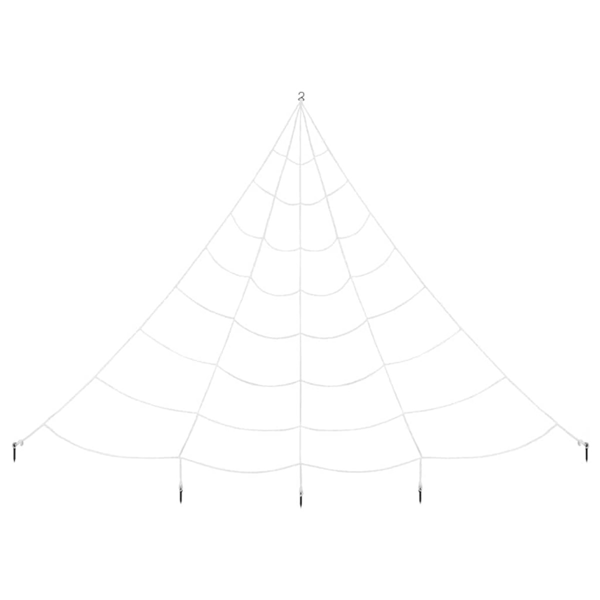 vidaXL Dekoracja pająka halloweenowego z sieciami 4 pcs 150 cm