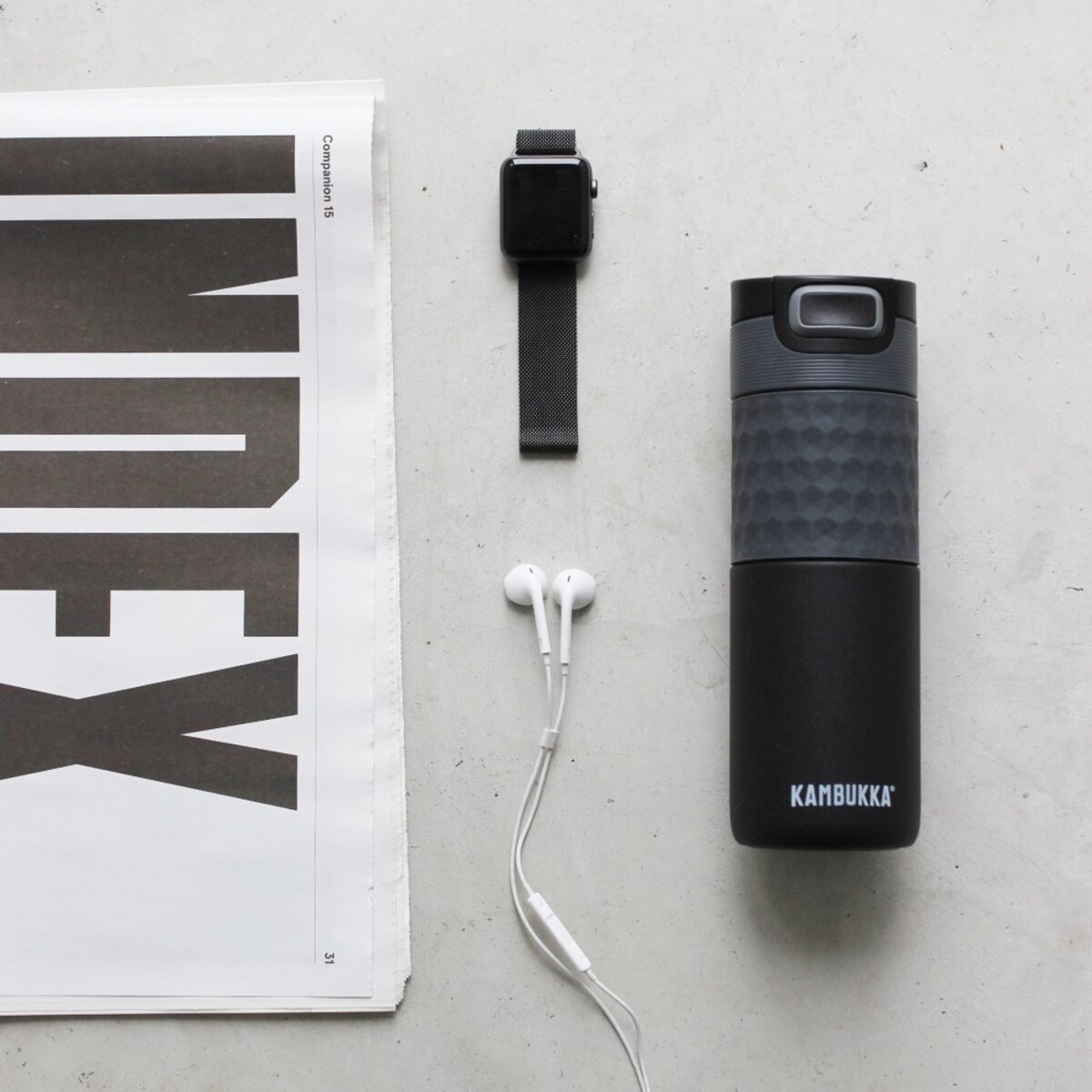 Kubek termiczny 500 ml (czarny) Etna Grip Kambukka