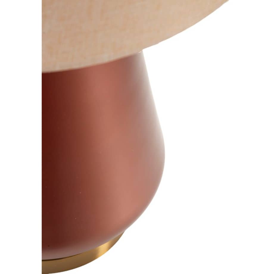 Lampa stołowa Rosenthal - C, kolor brązowy i złoty, szkło i żelazo, 35,5 x 35,5 x 65 cm, 1 x E27, styl glamour, do salonu i sypialni, Mauro Ferretti