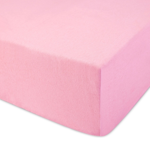 Prześcieradło jersey z gumką 140x200 kolor Jasny róż