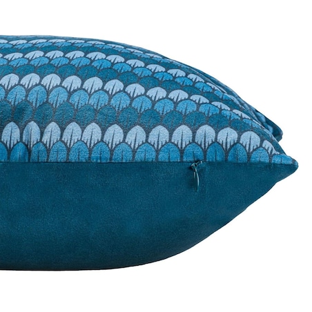 Poszewka dekoracyjna 43x43 turkusowa, łuski