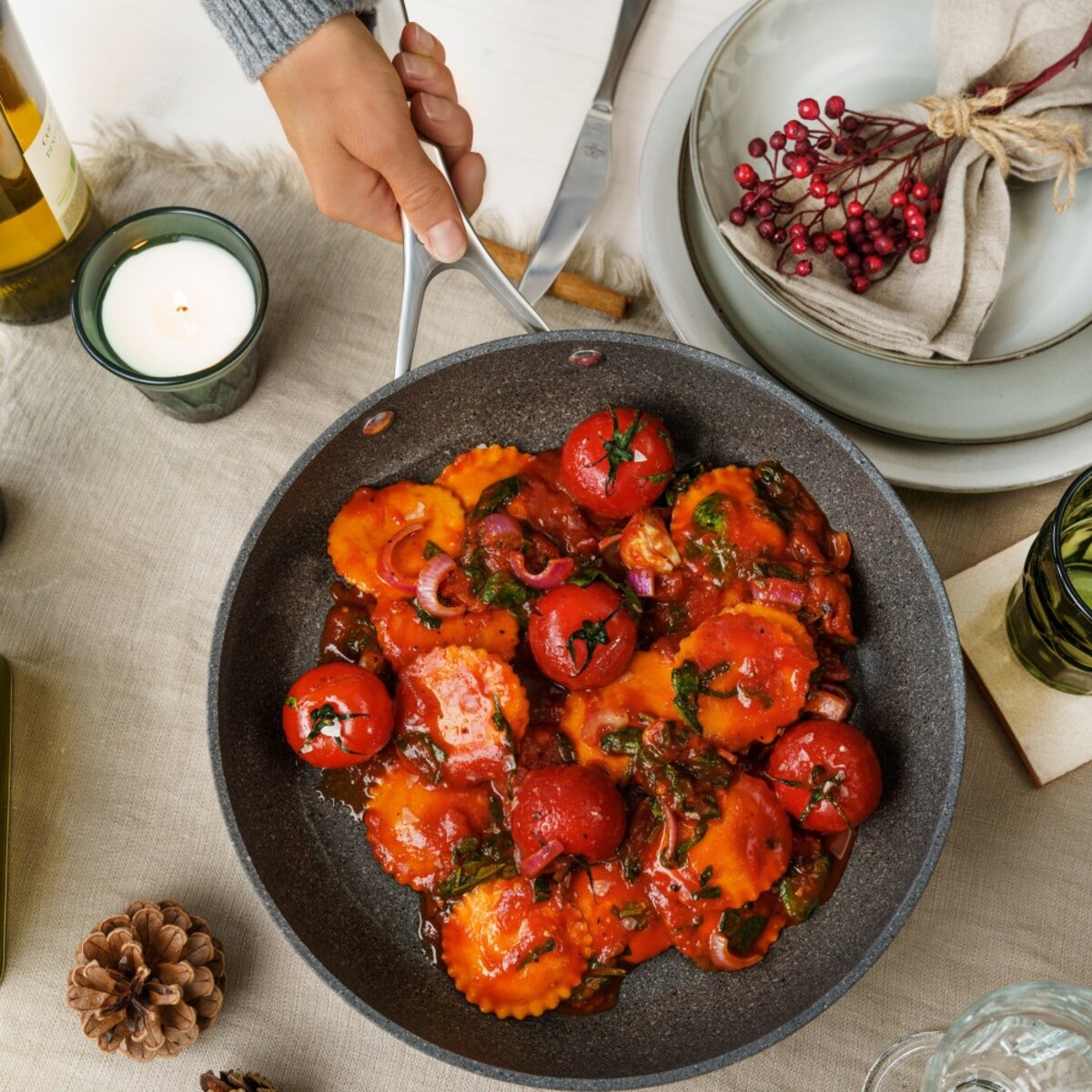 Wok indukcyjny Ballarini Salina Granitium - 30 cm