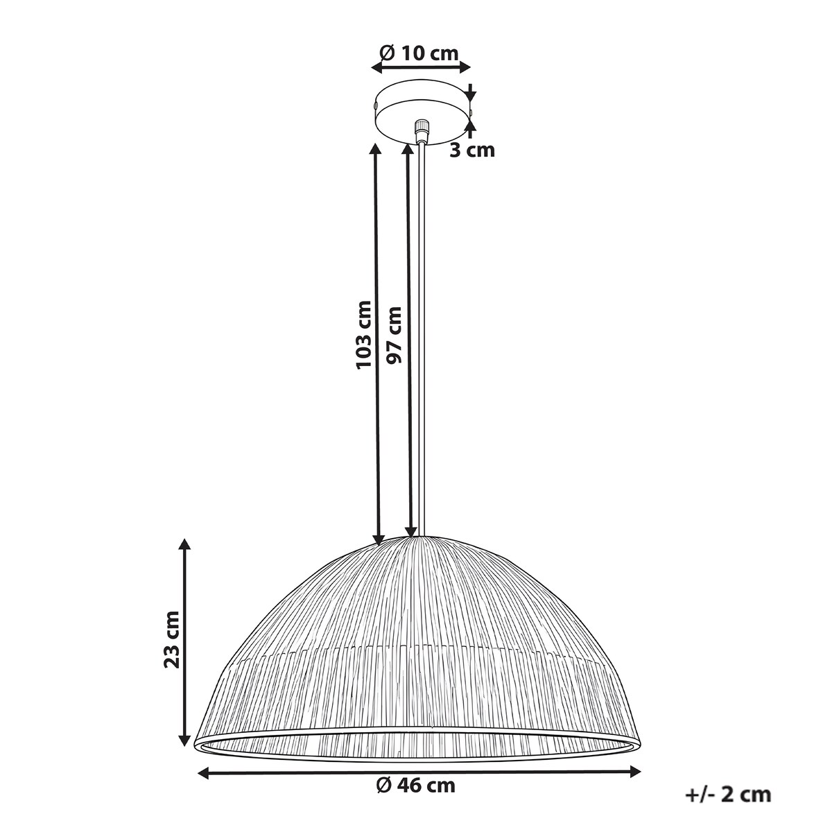 Lampa wisząca WERU Plecionka Naturalny