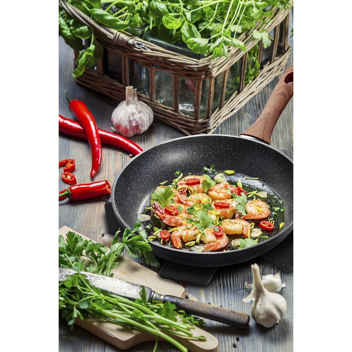 Patelnia 28cm EBONY ROSEWOOD BerlingerHaus BH-1714