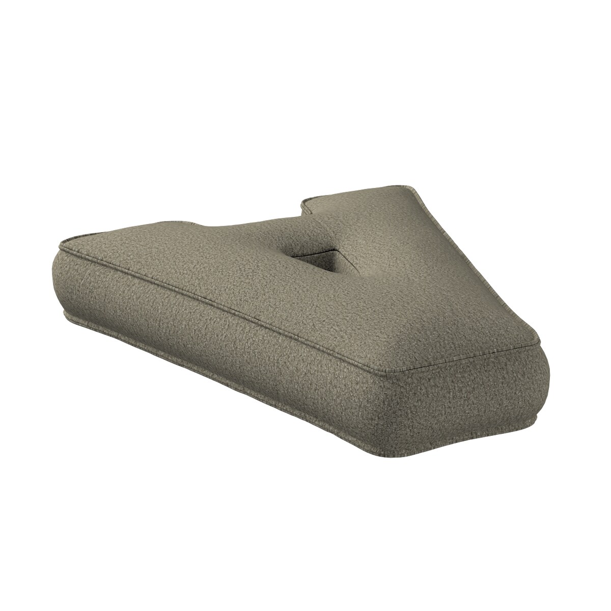 Poduszka literka A, ciemny beż, 30x40cm, Boucle