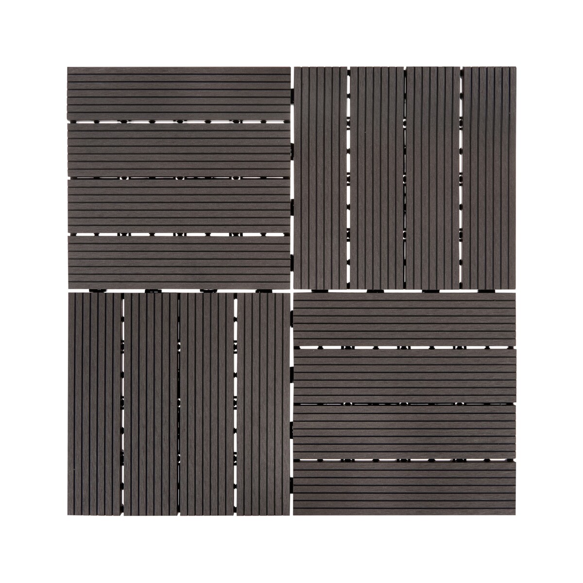 Płytki tarasowe ATELETA Kompozyt WPC Grafitowy