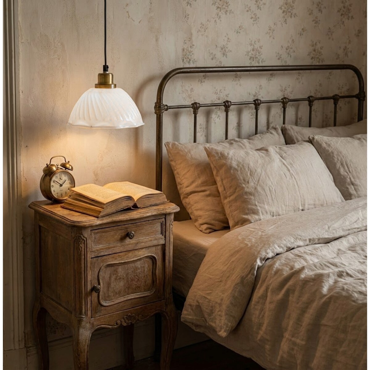 LAMPA SUFITOWA WISZĄCA NAD STÓŁ MAŁA 20cm BIAŁA LOFT METALOWA DO SALONU