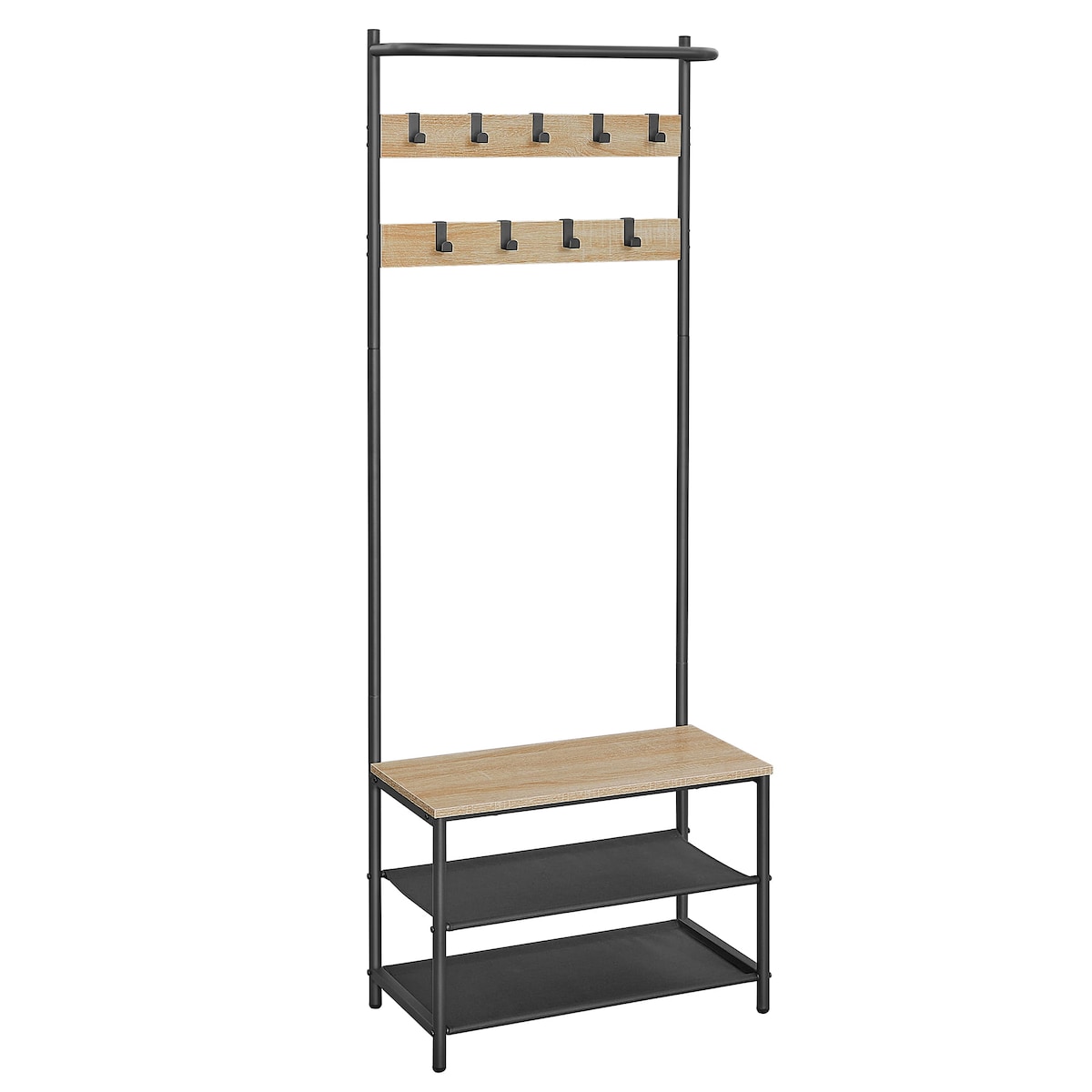 Wieszak Stojak Na Ubrania 64X32,2X180 Cm Sonoma